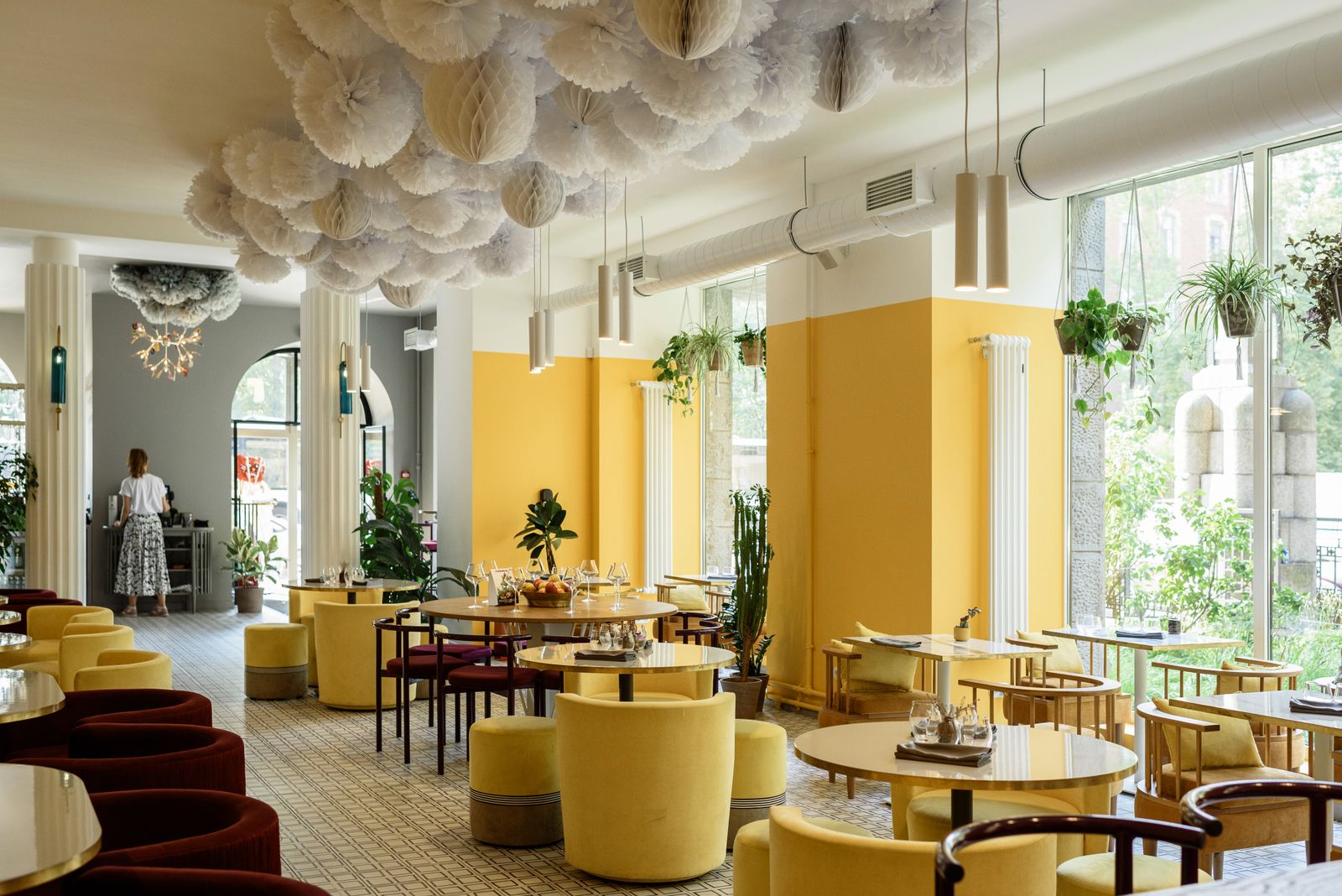 Contemporary restaurant interior